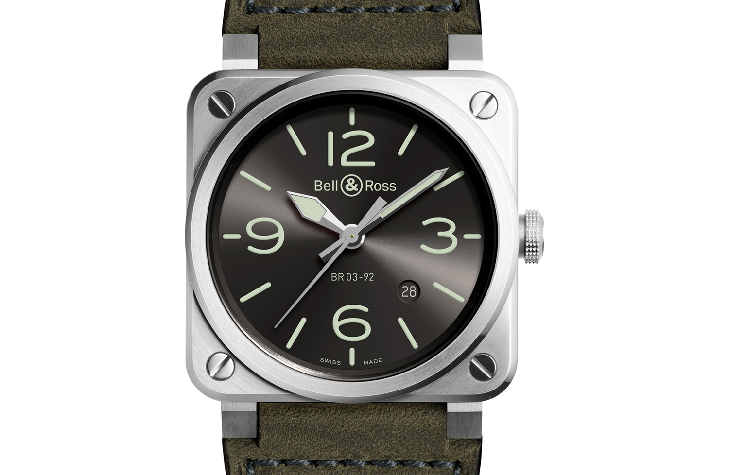 Bell Ross BR 03 92 Grey Lum Watch it.be